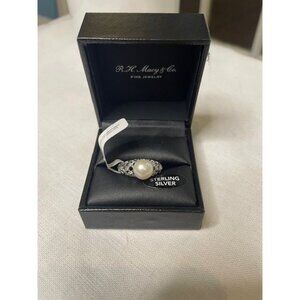 Timeless Grace – Sterling Silver & Freshwater Cultured Pearl Ring (NWT, Macy's)